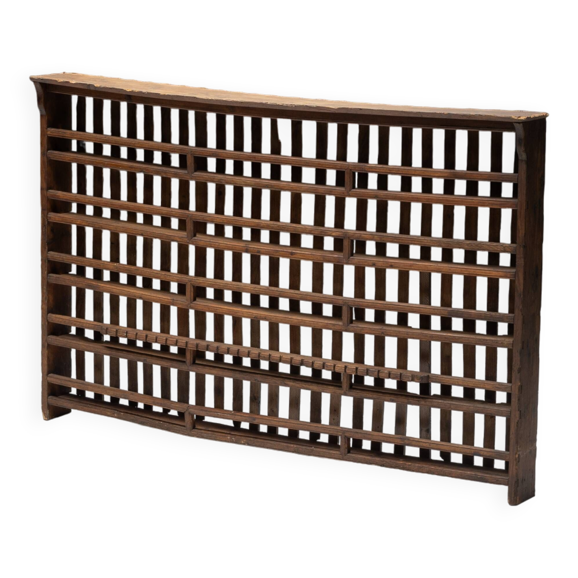 Rural Travail Populaire Shelving Unit, France, 19th Century