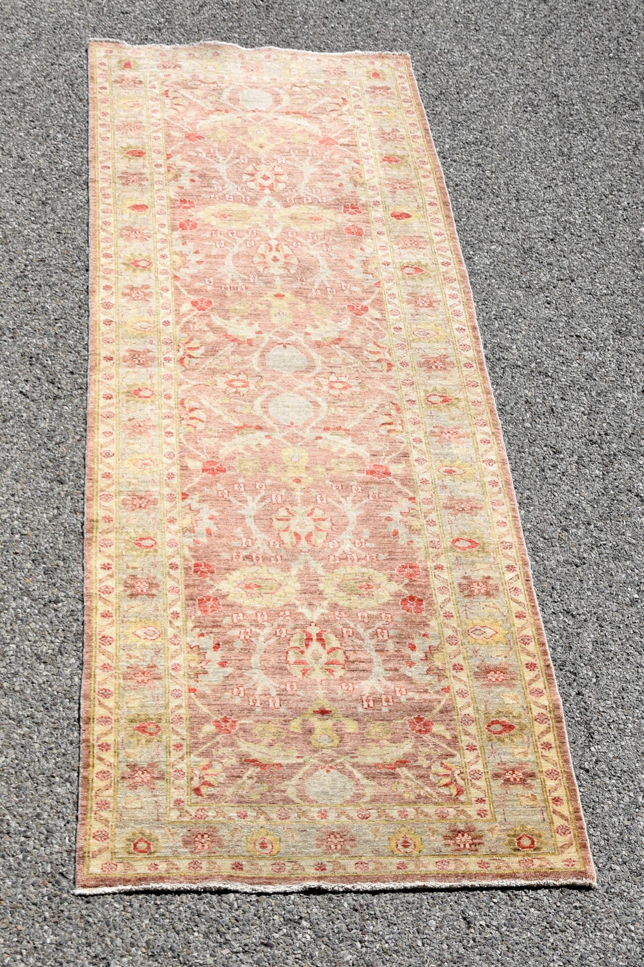 Ziegler Oriental Rug - Handmade: 3.16 X 0.97 Meters - Runner Rug