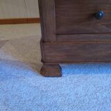 Rare pretty old chest of drawers with 4 drawers - Louis Philippe style in Walnut