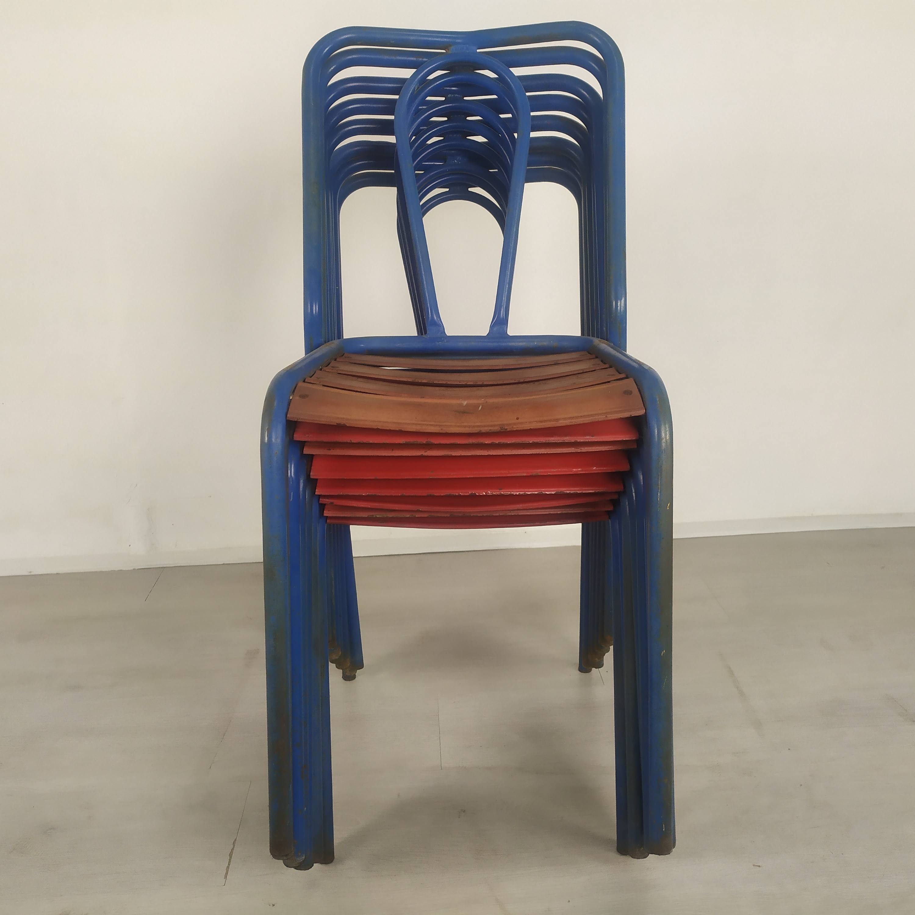 Bistro metal chairs Tolix