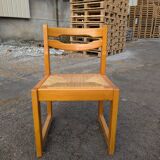 Set of 6 elm chairs from 1980.