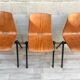 Ensemble de 6 chaises industrielles Galvanitas S30