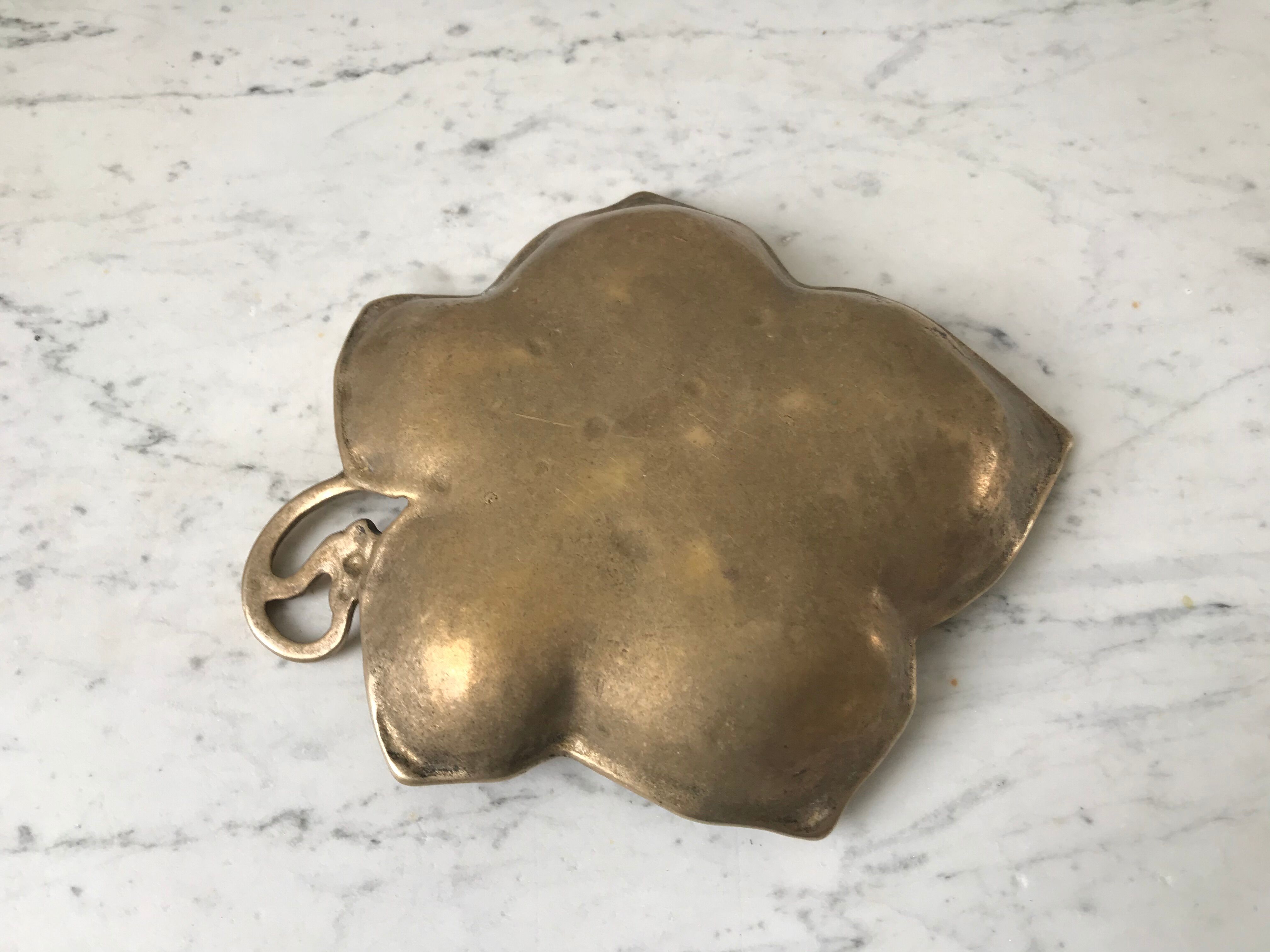 Brass sheet pocket tray 50s