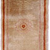 Handmade Chinese vintage carpet 64cm x 128cm 1970s