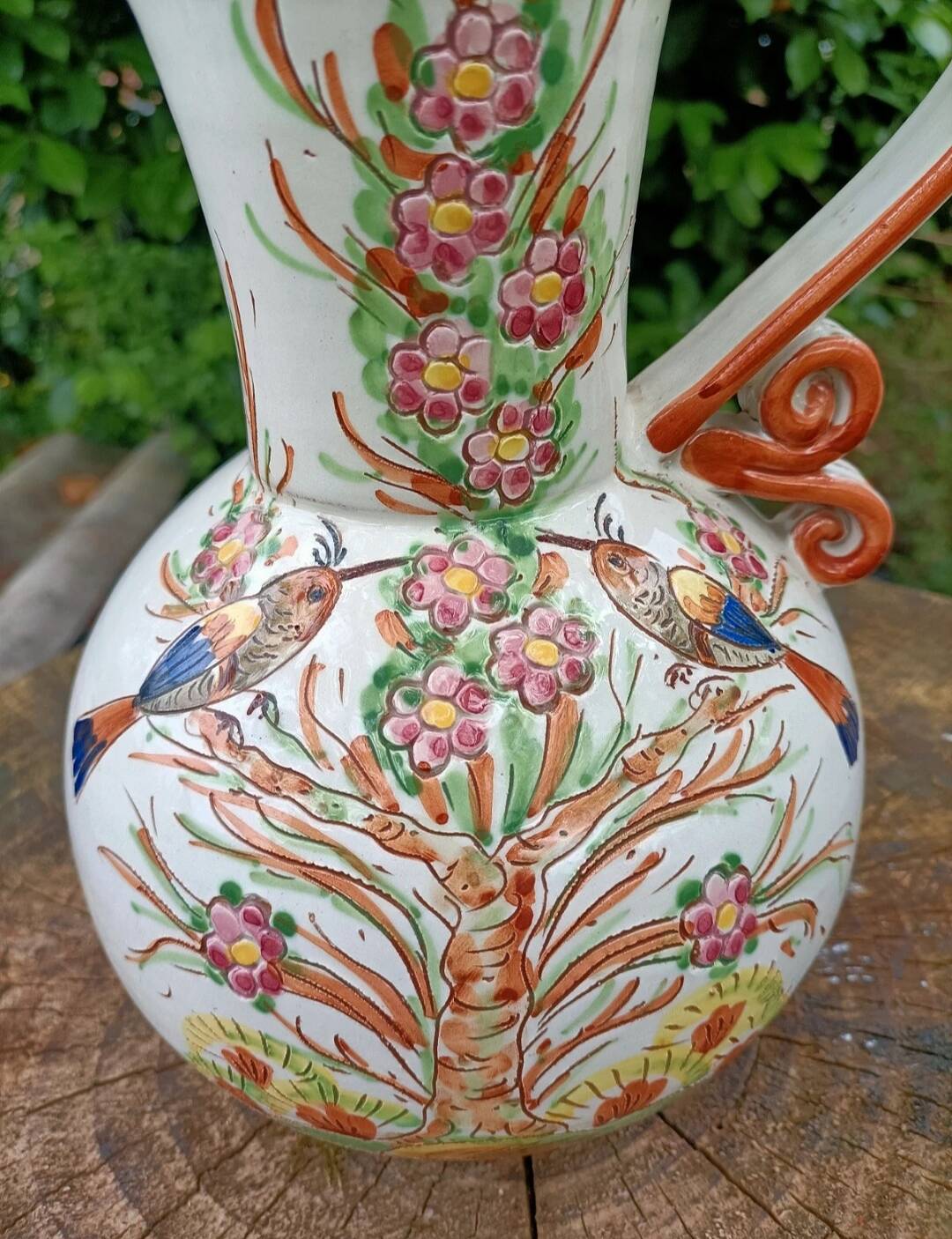 Retro Ceramic Vase Birds