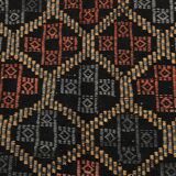 6x9 Green & Red Geometric Vintage Kilim Rug
