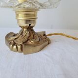 Bronze and glass lamp