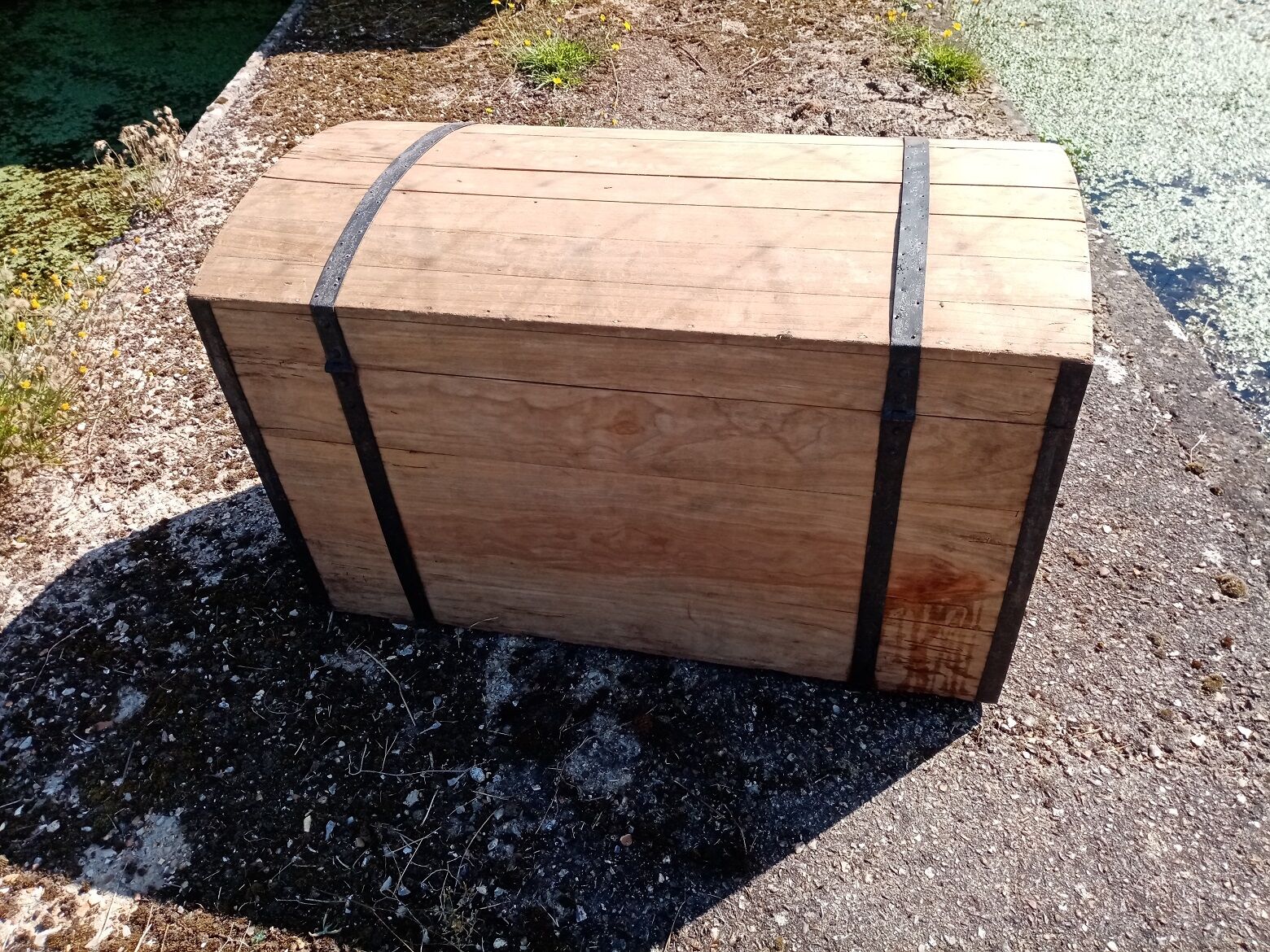 Old wooden trunk/trunk