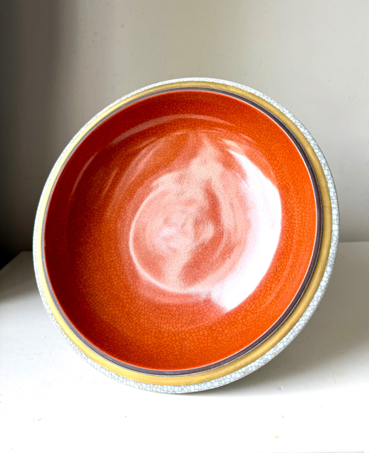 Royal Copenhagen  Porcelain crackle ware designed by Thorkild Olsen