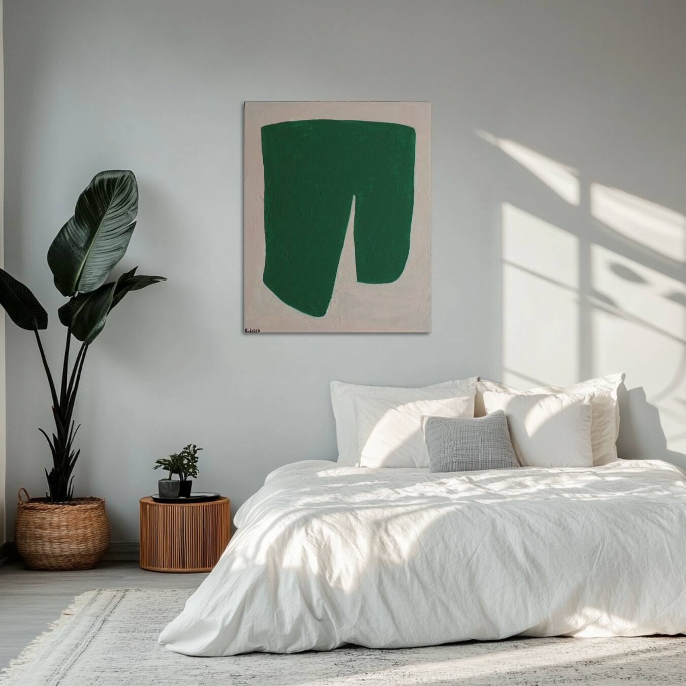 Acrylic on stretched canvas "good luck"