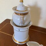 Porcelain teapot with stove