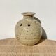 Stoneware flower spike ball vase