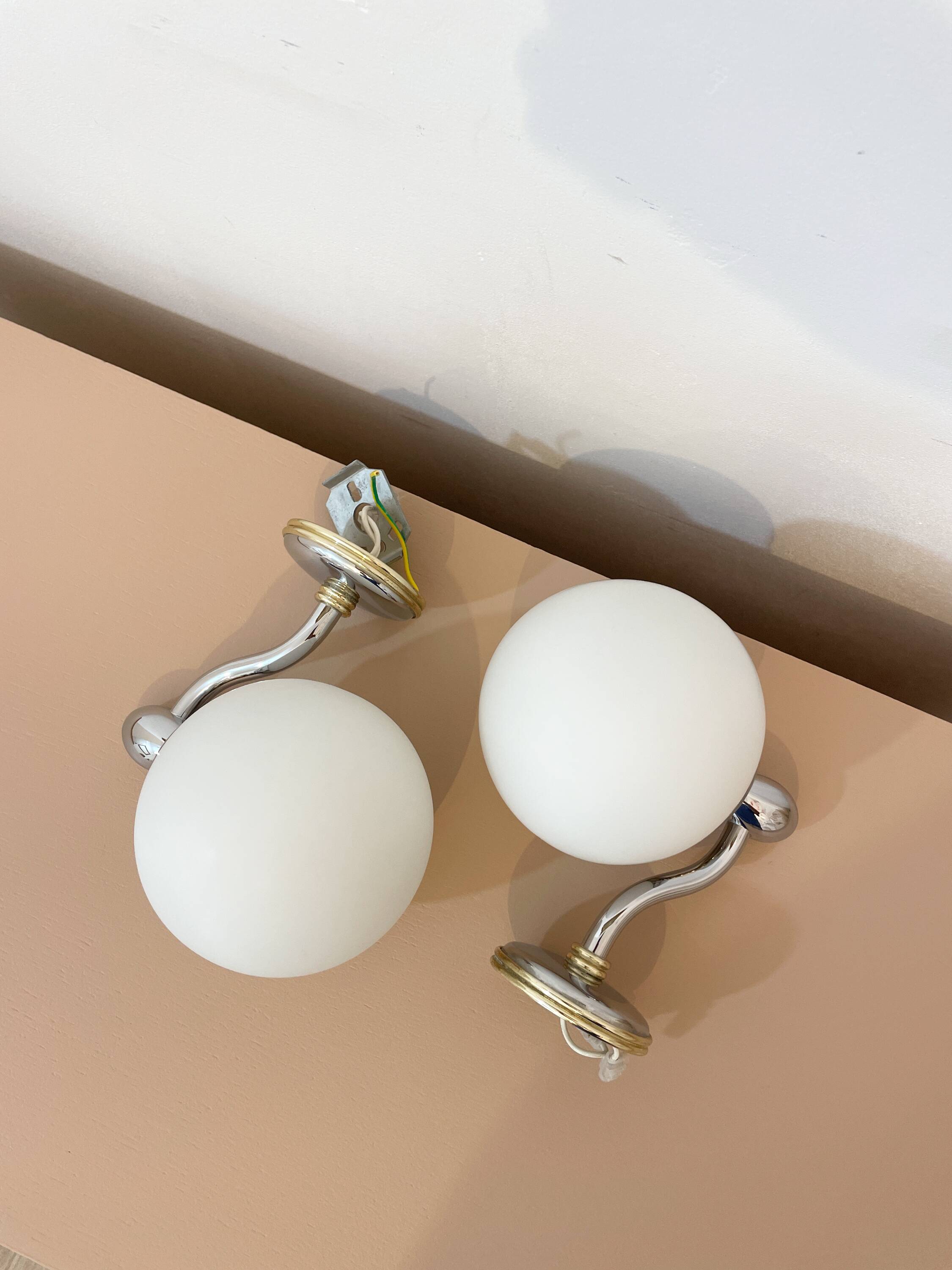 Pair of wall sconces from the 1950s