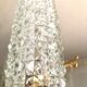 Lustre doré néoclassique 6 tulipes 1960