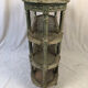 Louis XVI style console in grey/green lacquered wood