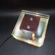 Desny Demeter glass and wood lamp, modernist art deco reissue