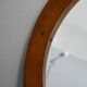Mirror - Teak - Wooden structure with brass - Vintage Italian design - 1960s