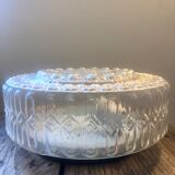 Cast glass ceiling lamp