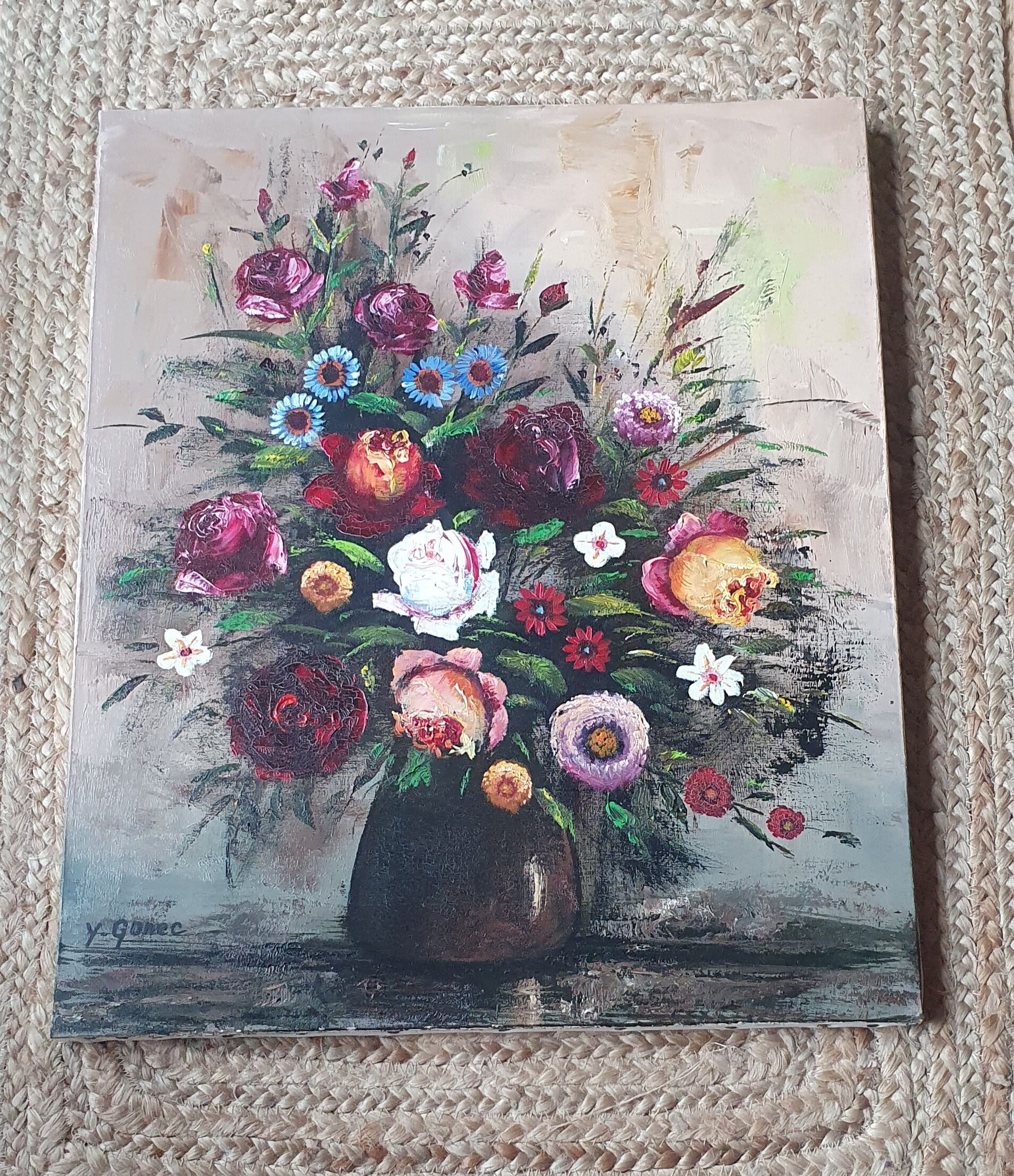 Flower bouquet painting