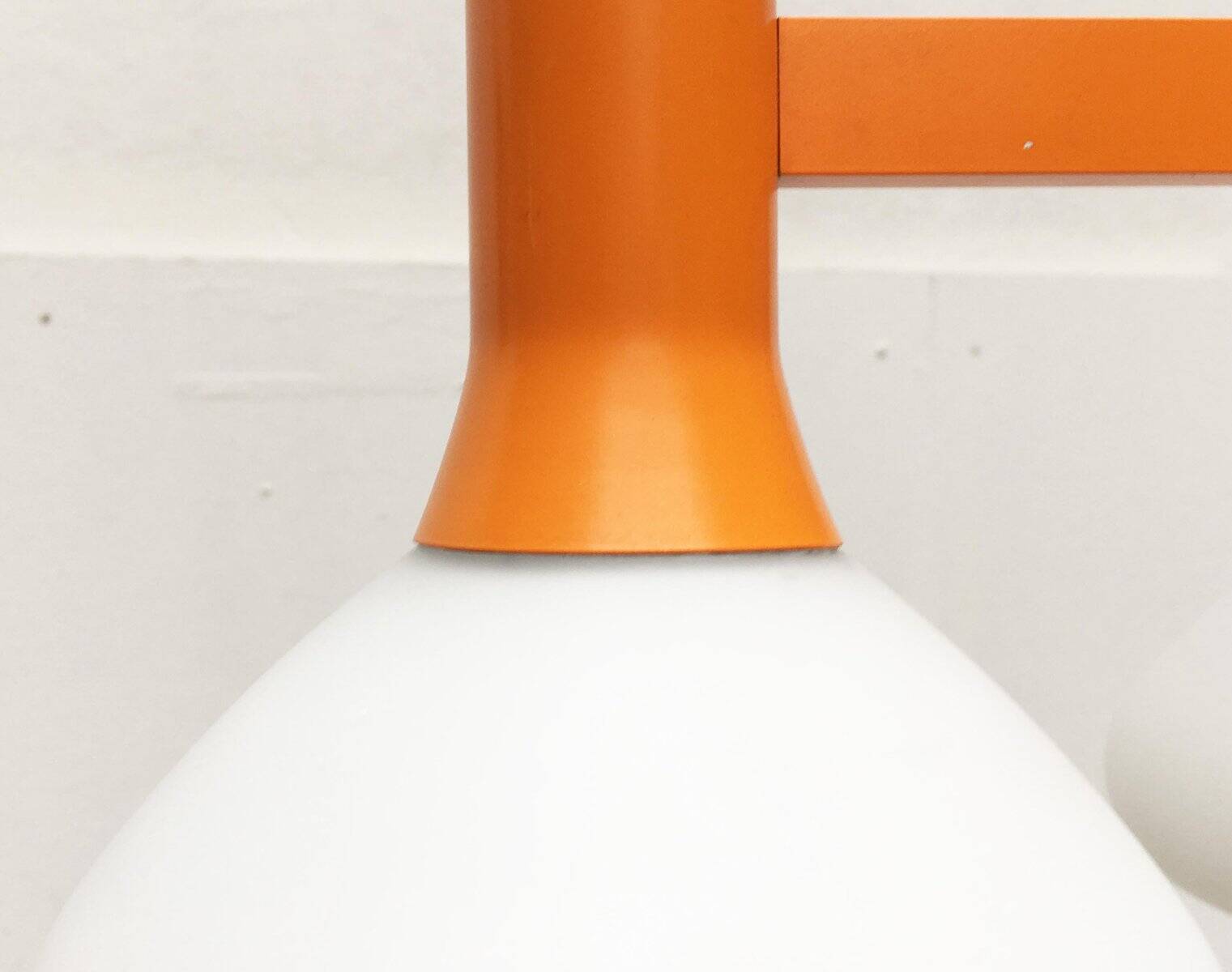 Orange Vintage Space Age Pendant Lamp