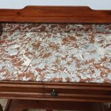 Old wooden and marble dressing table