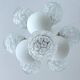 Large  Vintage Glass Pendant Light, 1960s
