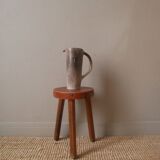 Ceramic pitcher handmade object vase with handle handmade pottery japandi
