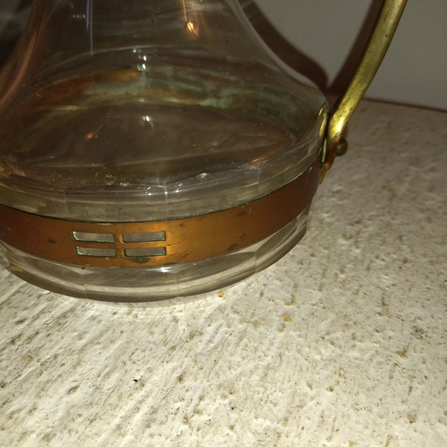 Art-nouveau decanter Locksmith-Bovy