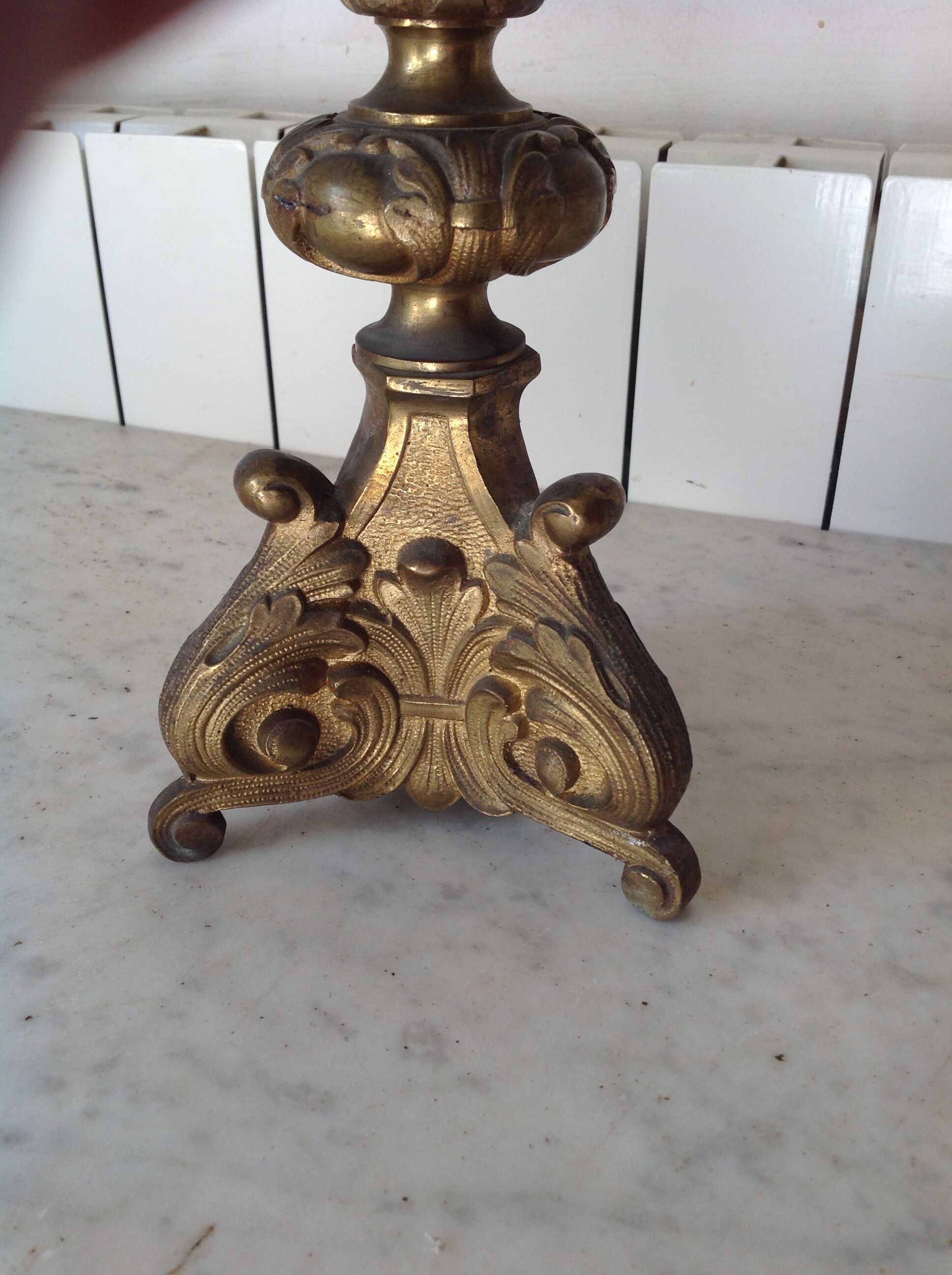 Antique bronze chandelier