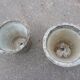 Pair of cement basins and tiles from the 50s