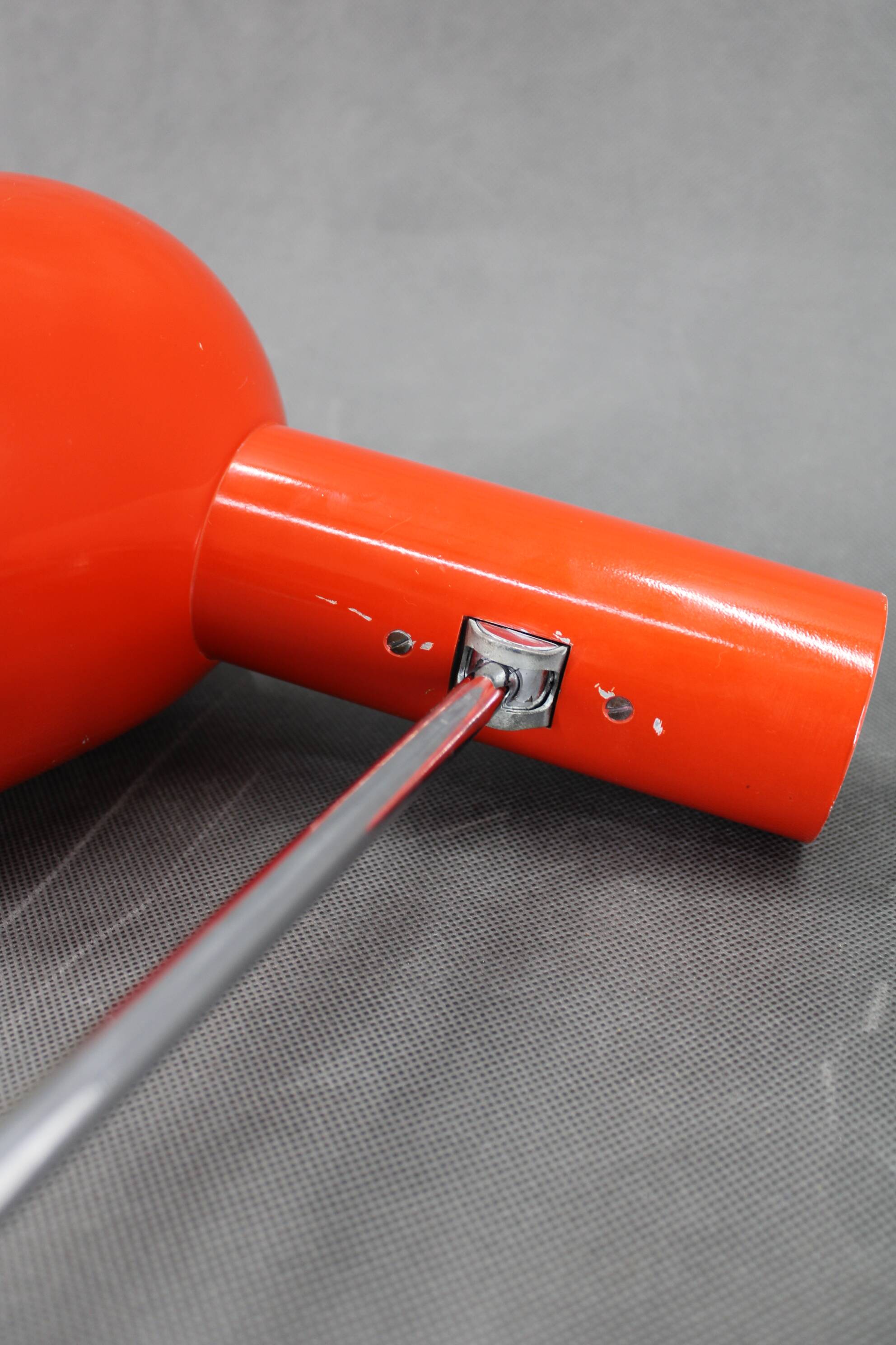 1960s Josef Hurka Red Desk Lamp for Napako , Czechoslovakia