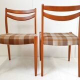 Suite of 6 vintage chairs 1960