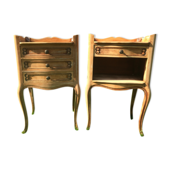 Lot de deux tables de chevet