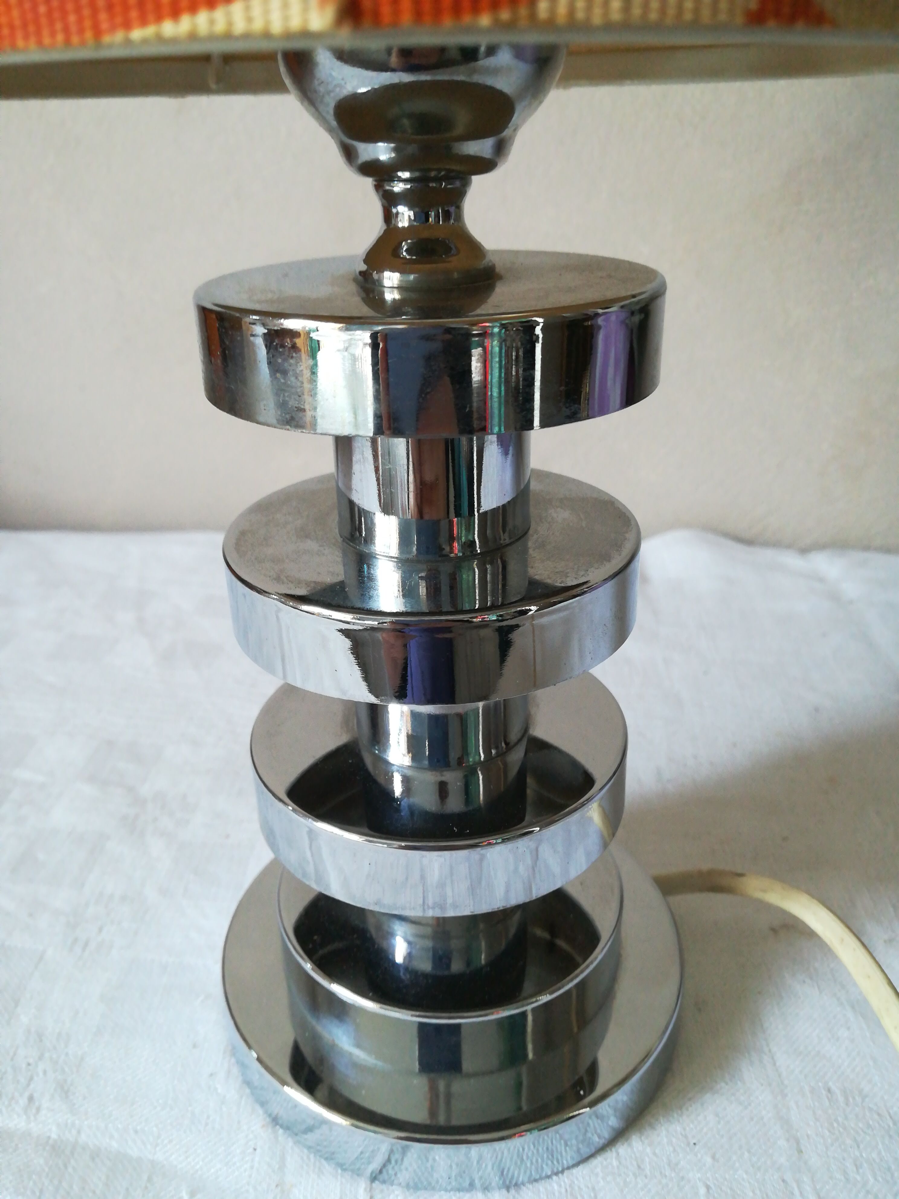 Chrome table lamp