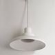 White lacquered chandelier Italian design 80s Diameter 50 cm