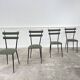 4 chaises italiennes avec Tweed, années 1960