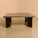 Sculptural coffee table in wood and steel by Heinz Lilienthal 60s