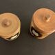 2 pots Pottery of La Colombe model sandstone flower 1970/1980