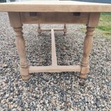 Table de ferme avec deux rallonges
