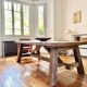 Tower antique oak farmhouse table - 300 cm long