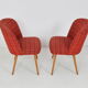 Set of upholstered chairs, 1960