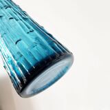 Carafe italienne Empoli en verre bleu, 1960