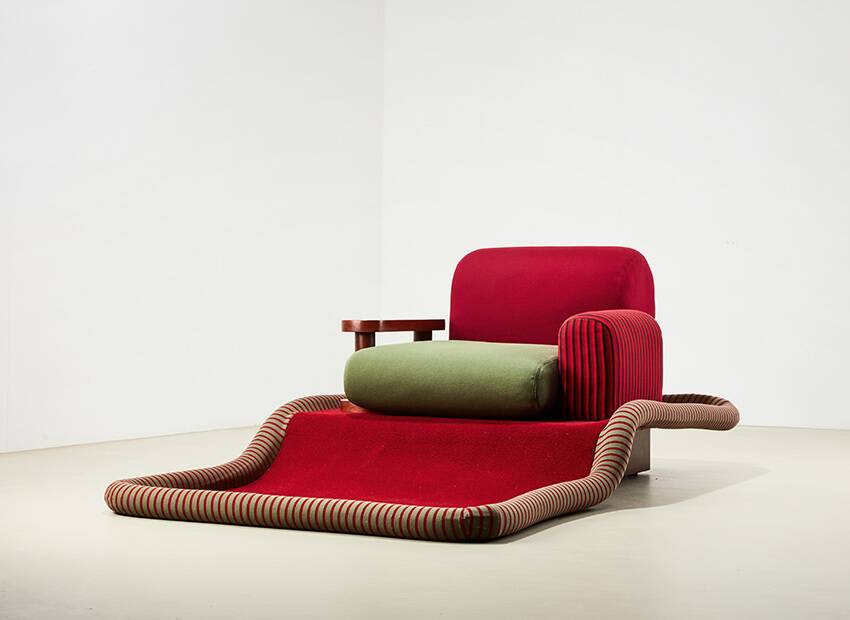 Ettore Sottsass 'Tappeto Volante' for Bedding Brevetti Italy 1974