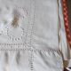 Old large linen and cotton sheet