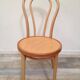 Pair of curved wooden bistro chairs