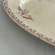 Oval plate, red iron earth, Gien honeysuckle model - antique earthenware