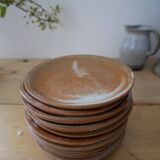 Lot 10 dessert plates in sandstone