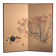 Ancient Japanese folding screen with two panels on a gold background – Japan, circa 1920