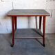 Vintage multifunction service / side table on wooden wheels 50 years 60