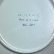 Set of 5 deep plates 21 cm in earthenware from MBFA Pornic model diff.